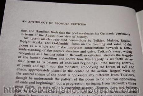 Beowulf: The Monsters and Critics di Tolkien in An Anthology of Beowulf Criticism, 1980