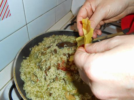 Rice and mushroom my recipe. La mia ricetta di riso con i funghi.