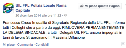 Ben il 16% dei Vigili Urbani romani si è recato regolarmente a lavoro! 7 riflessioni sul fancazzismo che umilia la città