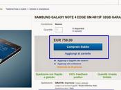 Samsung Galaxy Note Edge Garanzia Italia euro eBay consegna espressa