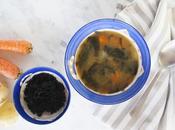 Zuppa miso carote, patate alghe