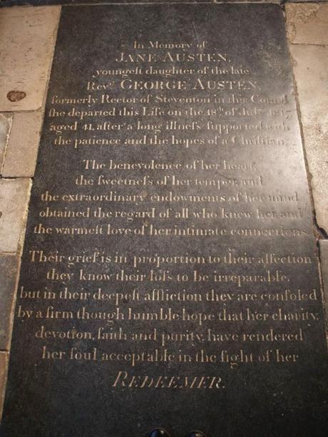 24 luglio 1817, la Cattedrale di Winchester accoglie Jane Austen