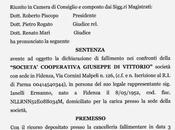 Cooperativa Vittorio fallita