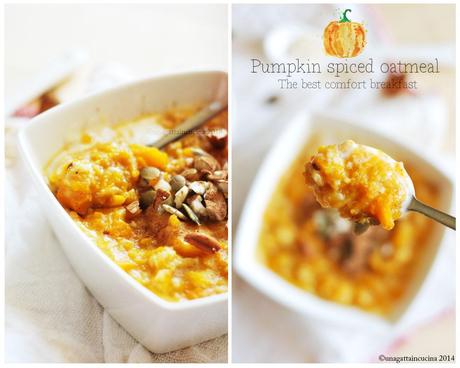 Pumpkin spiced oatmeal