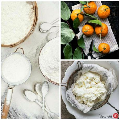 Torta alla ricotta, farina di mandorle e mandarino / Ricotta almond mandarin cake