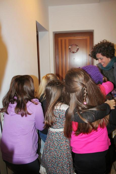 Merenda party con aperitivo con mamme, la nevicata e la fiaba del panettone farcito