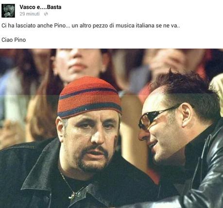 Addio Pino Daniele, stroncato da un infarto: il cordoglio di Eros, Vasco e Laura Pausini
