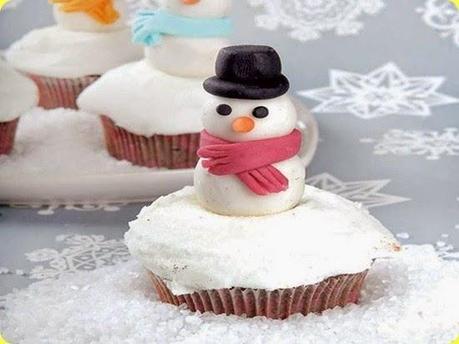 Cupcakes al cioccolato di Natale