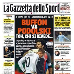 Le prime pagine tutte sulla sfida Juventus-Inter