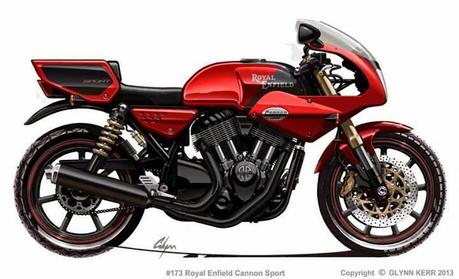 Design Corner - Royal Enfield-Indian Cannon Series by Glynn Kerr