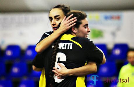 Barbara Silvetti, Futsal CPFM, segna il gol dell'1-1 nella gara contro il PMB