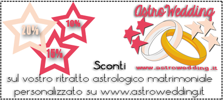 I ritratti astrologici matrimoniali personalizzati di Astrowedding a un prezzo imperdibile
