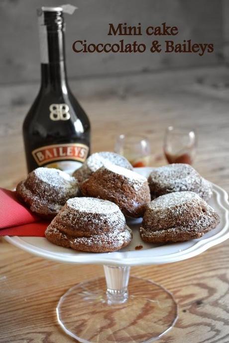 mini cake al cioccolato e baileys