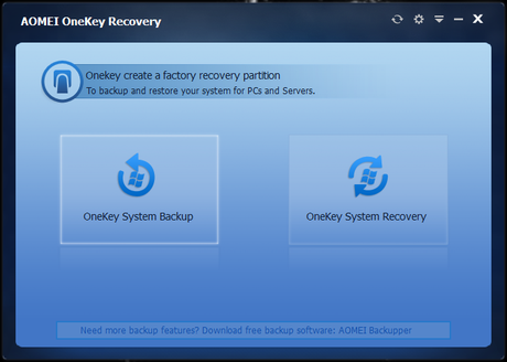 [Guida] Creare, in maniera semplice, una partizione di ripristino su [Windows 7/8.1/10] [AOMEI OneKey Recovery]