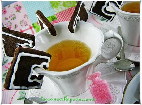 Biscottini al cioccolato e lavanda / Biscuits with chocolate and lavender