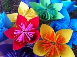 Fiori di carta per bambini