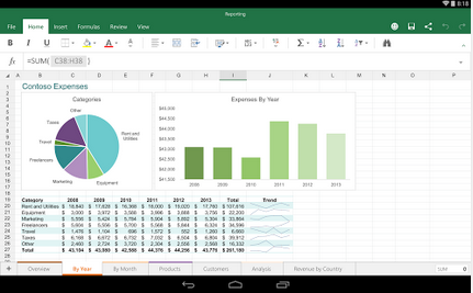 Excel per tablet Android