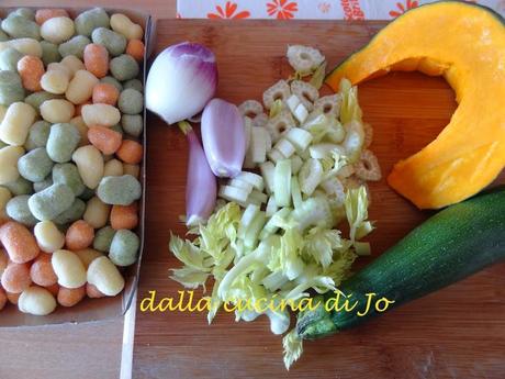 Chicche tricolori con zucca e pecorino