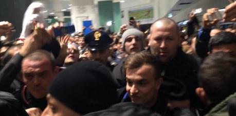 Shaqiri a Malpensa: ”Sto bene, sono pronto per domenica”