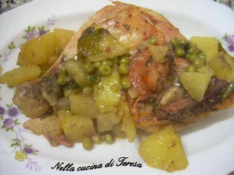 POLLO PATATE E PISELLI