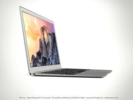 MacBook Air 12″ – Un rendering 3D realistico di Martin Hajek!