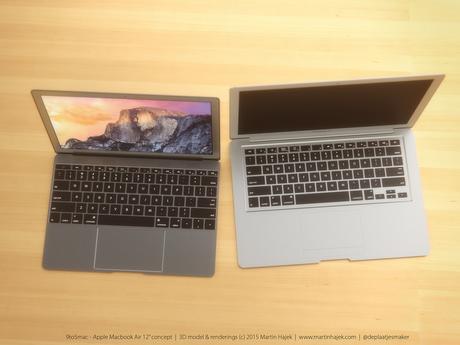 MacBook Air 12″ – Un rendering 3D realistico di Martin Hajek!