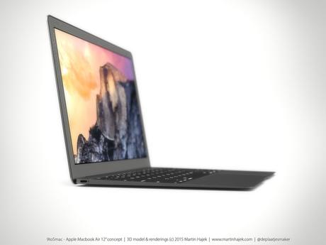 MacBook Air 12″ – Un rendering 3D realistico di Martin Hajek!