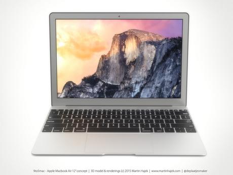 MacBook Air 12″ – Un rendering 3D realistico di Martin Hajek!