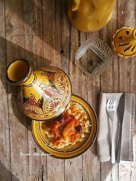 Tajine con Couscous di Baccalà