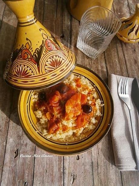 Tajine con Couscous di Baccalà
