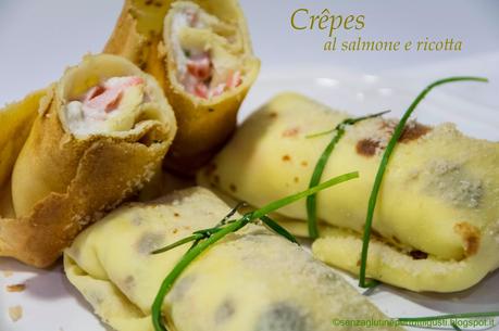 Crêpes al salmone e ricotta senza glutine