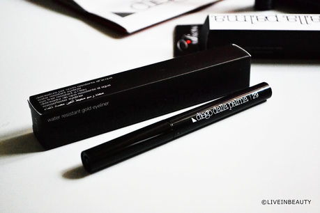 Diego Dalla Palma, Ciglione Lash Booster Mascara; Gold Eyeliner; Shiny Lipstick - Review and swatches