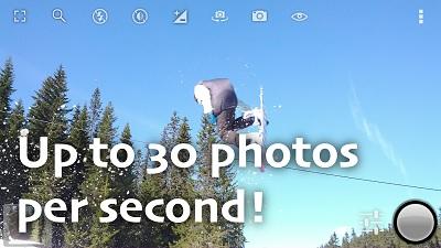 Telefono Android come scattare 30 foto a raffica al secondo con Fast Burst Camera