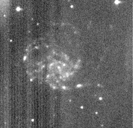 Missione cinese Chang'E 3: fotografata la Galassia Girandola (M101) dalla superficie della Luna