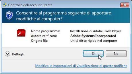 Nuovo aggiornamento per Adobe Flash Player.