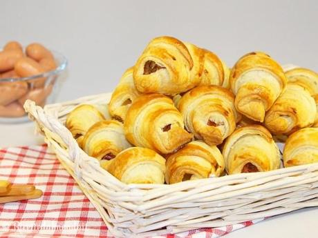 Cornettini salati ai wurstel