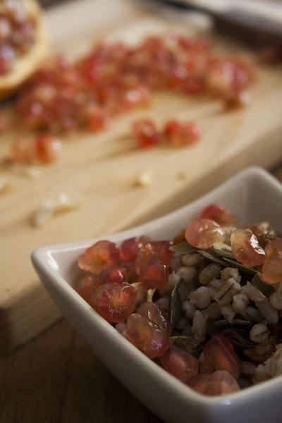 Insalata di farro con melagrana 