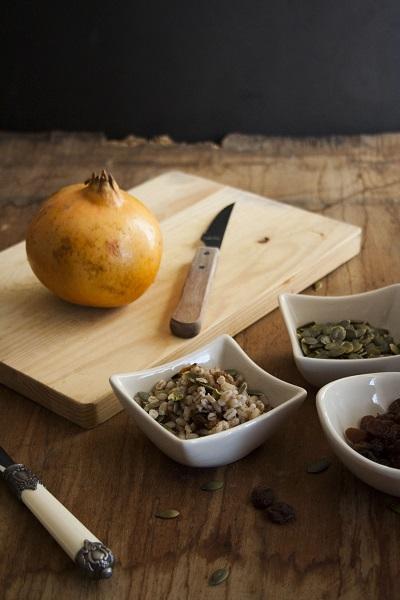 Insalata di farro con melagrana 