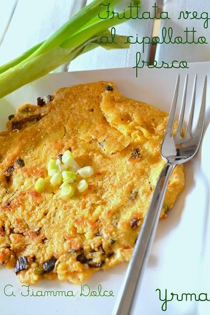 Frittata vegan al cipollotto fresco