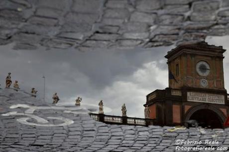 piazza dante nella pozzanghera