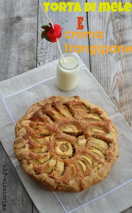 torta di mele e crema frangipane