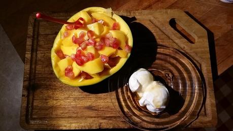 Insalata di mango e melograno