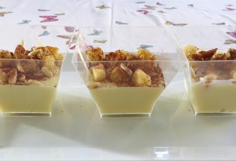 crema con pandoro e pinoli