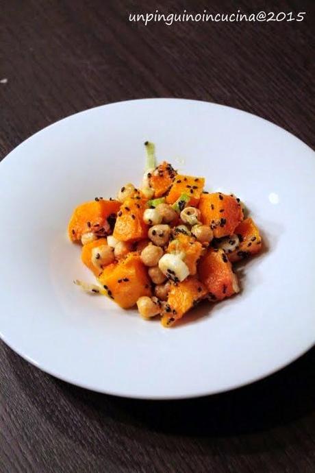 Insalata di zucca e ceci al tahini per Corporesano