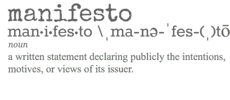 Manifesto 2.0 [smetti di sniffare il basilico!]