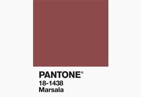 Pantone e il colore dell'anno 2015: MARSALA