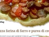 Impasto pizza farina farro purea ceci