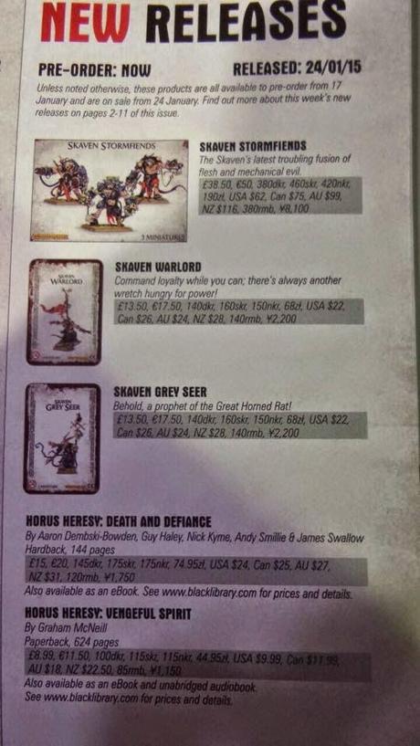 White Dwarf 51: nuovi Skaven e Necron per la prossima settimana