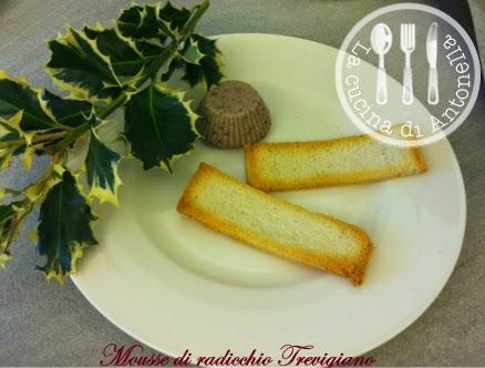 Mousse di radicchio di Treviso gorgonzola e noci