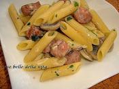 Penne funghi salsiccia panna